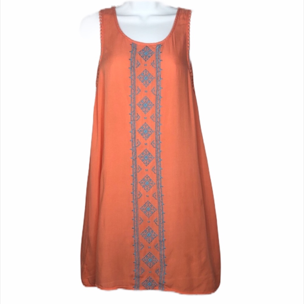 Kori Coral Embroidered dress